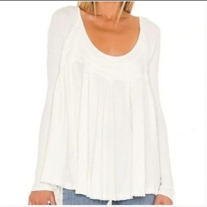 Free People It's Always You Long Sleeve Oversized Top - Size Large